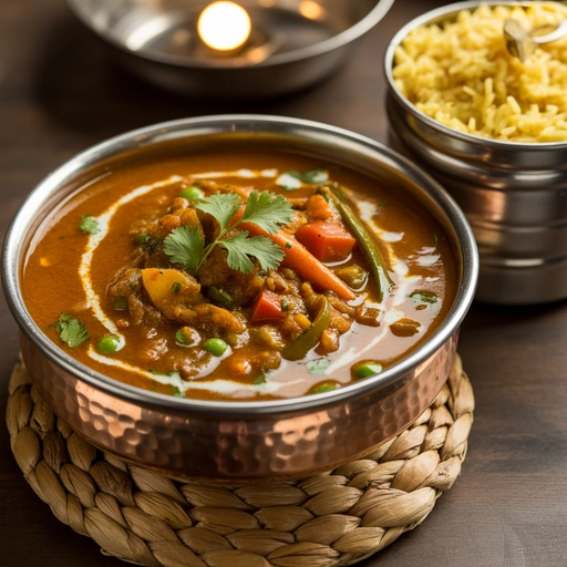 蔬菜切蒂纳德咖喱